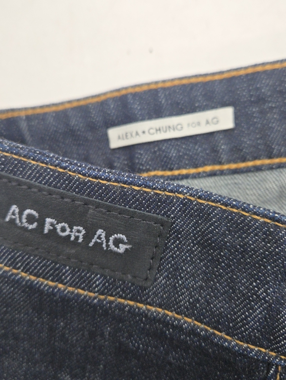 Alexa Chung A G Mini Skirt Blue Denim Button Front - Picture 10 of 14